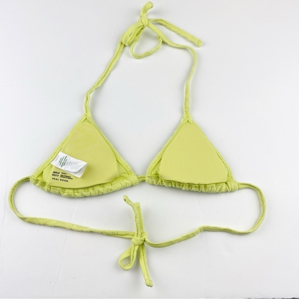 Aerie Terry Adjustable String Triangle Bikini Top… - image 4